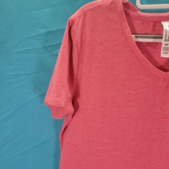 Freedom Trail Kyodan Womens V-Neck T-Shirt Rose Pink Short Sleeve Casual Top Siz - Picture 4 of 10